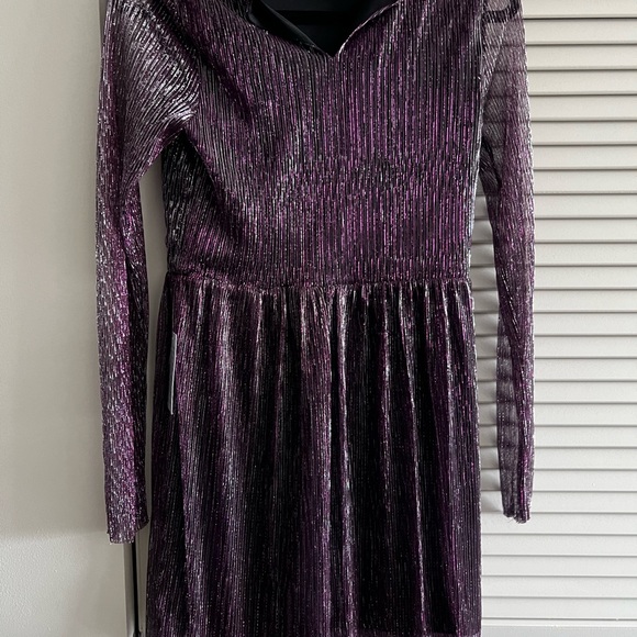 Shimmery Purple Party Dress - Picture 4 of 5